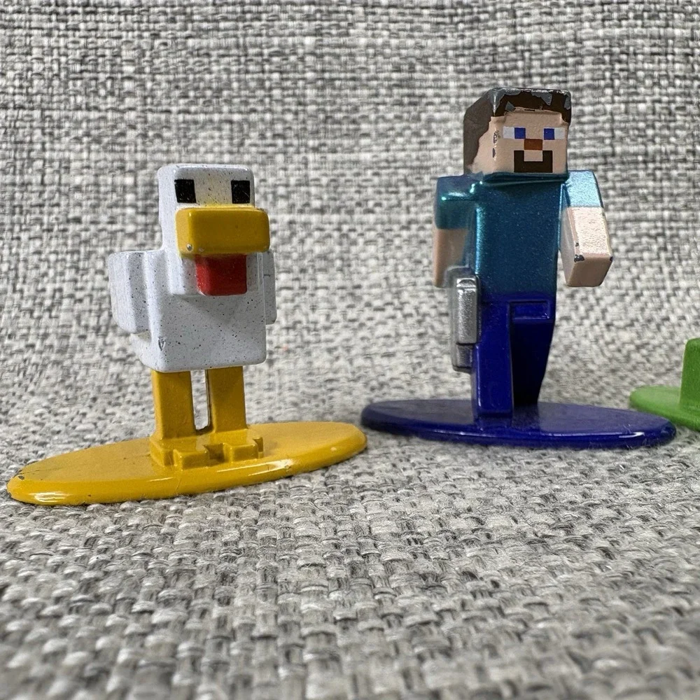 Minecraft Jada Toys Nano Metalfigs Die-Cast Figures Steve Creeper Chicken Goat